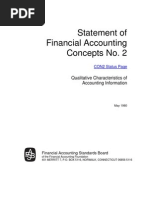 Statement of Financial Accounting Concepts No. 2