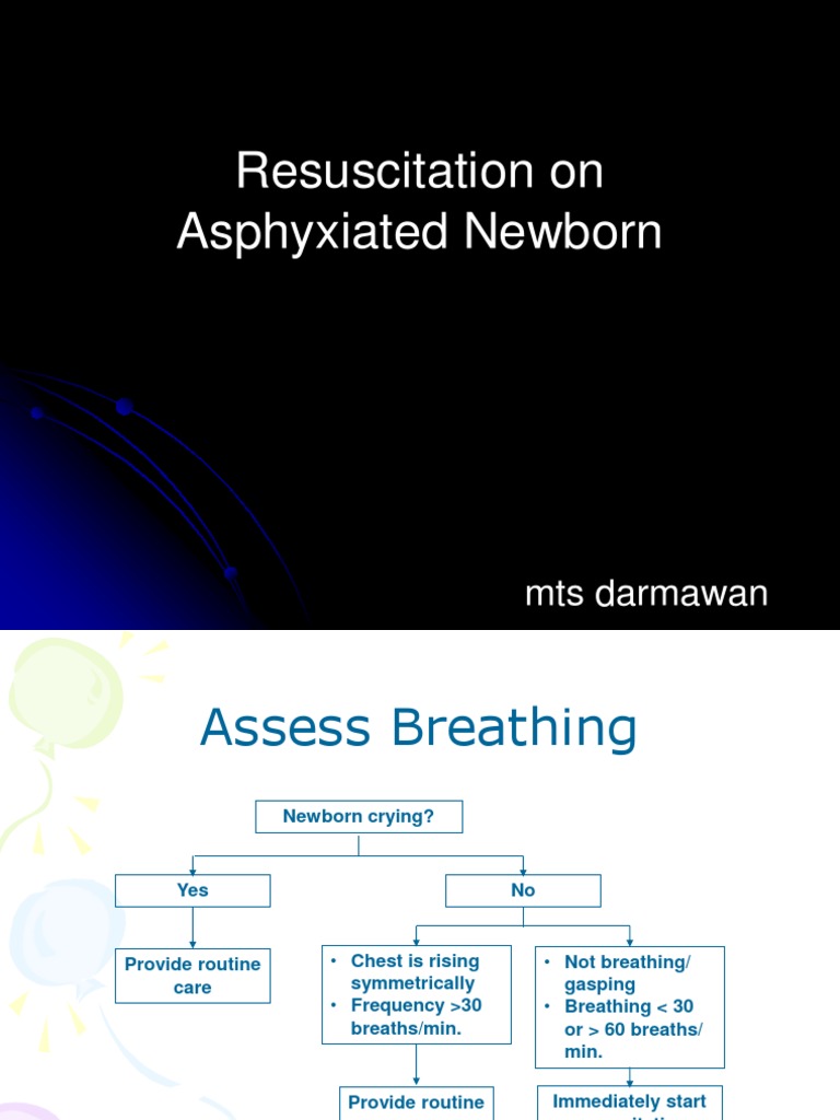 Newborn Asphyxia Resuscitation Guide | PDF