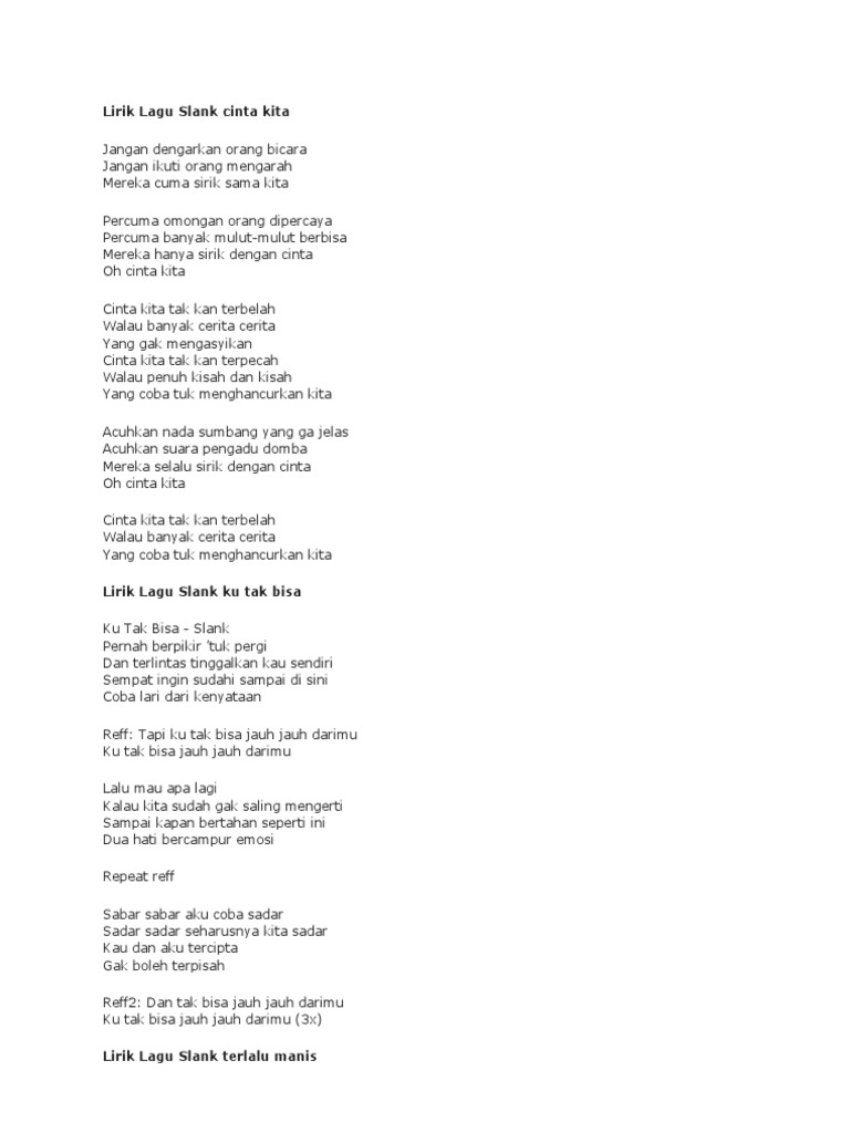 Lirik Lagu Slank