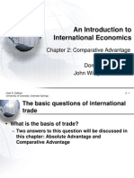 An Introduction To International Economics: Chapter 2: Comparative Advantage