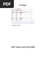 ADF View and Controller