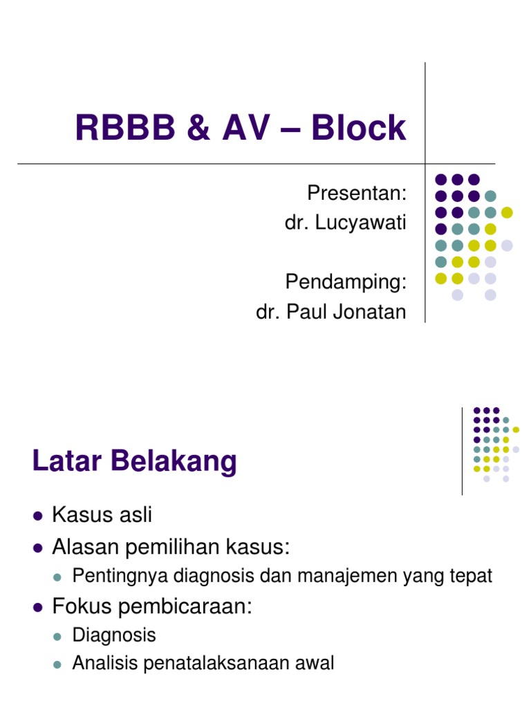 Tatalaksana RBBB dan AV Block | PDF