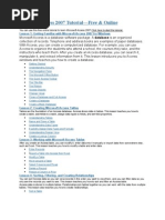 Microsoft Access 2007 handout materials