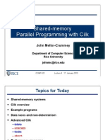 Shared-Memory Parallel Programming With Cilk: John Mellor-Crummey