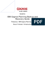 Cognos Planning Backup and Recovery Guide