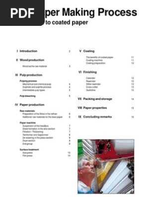 paper making process in paper industry