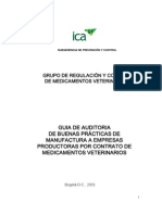 Guia Auditoria BPM Productores Por Contrato Medicamentos Veterinarios