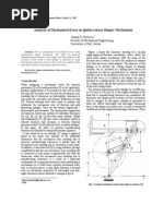 Analysis of Mechanical Error in Quick-return Shaper Mechanism