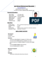 CV sample for a Data-Entry vacancy
