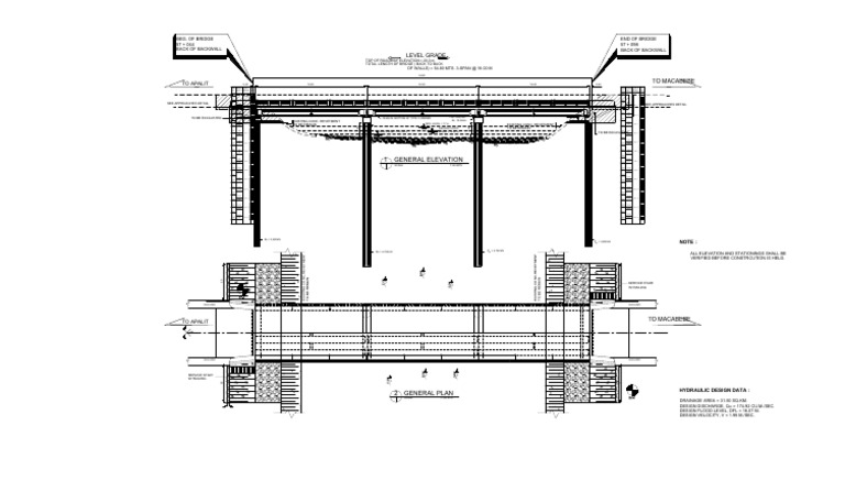 Bridge Elevation and Design Data | PDF | Teaching Methods & Materials ...