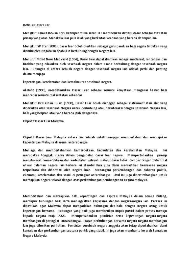 Definisi Dasar Luar Pdf