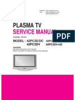 LG 42PC3D service manual