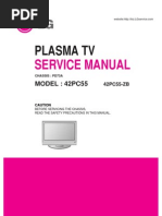 Download LG 42PC55 service manual by Thomas Oldbury SN122972622 doc pdf