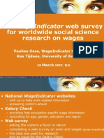The Wageindicator Web Survey For Worldwide Social Science Research On Wages