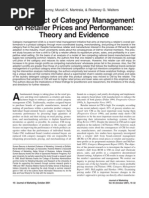 The Impact of Category Management On Reatiler Pricing.