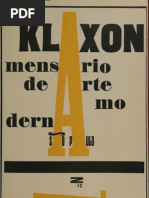 Klaxon Mensario de Arte Moderna n 7