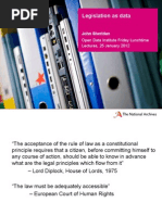 Download Friday lunchtime lecture - Legislation as Data by Open Data Institute SN122989561 doc pdf