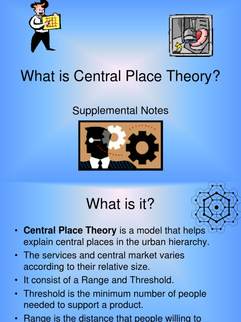 Central Place Theory PDF Market (Economics) Economies