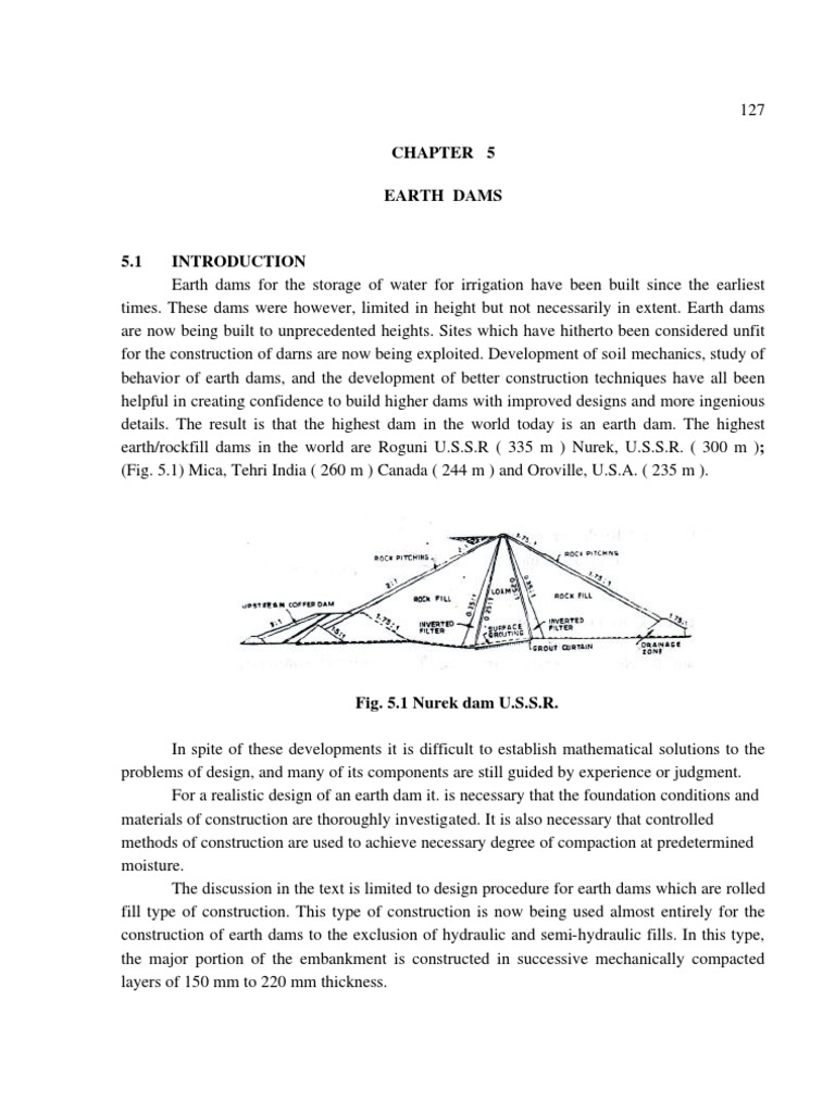 Earth Dams | PDF | Soil Mechanics | Dam