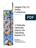 Integral City 2.0 Online Conference 2012 Appendices