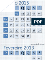 Calendário 2013