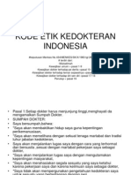 Kode Etik Kedokteran Indonesia