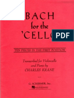 Bach For The Cello - Ten Pieces in The First Position PDF