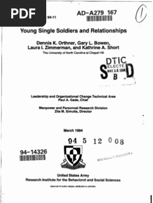 Young Single Soldiers and Relationships