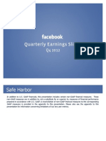 Facebook Q4 2012 Investor Slide Deck