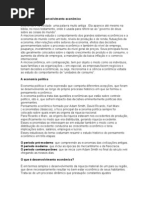 O conceito de desenvolvimento econômico