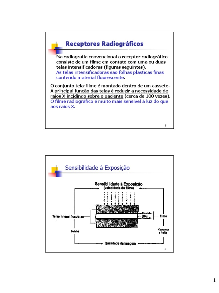 9.1 - Filme Radiografico PDF | PDF | Raio X | Reflexão (Física)