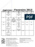 Agenda Fevereiro 2013