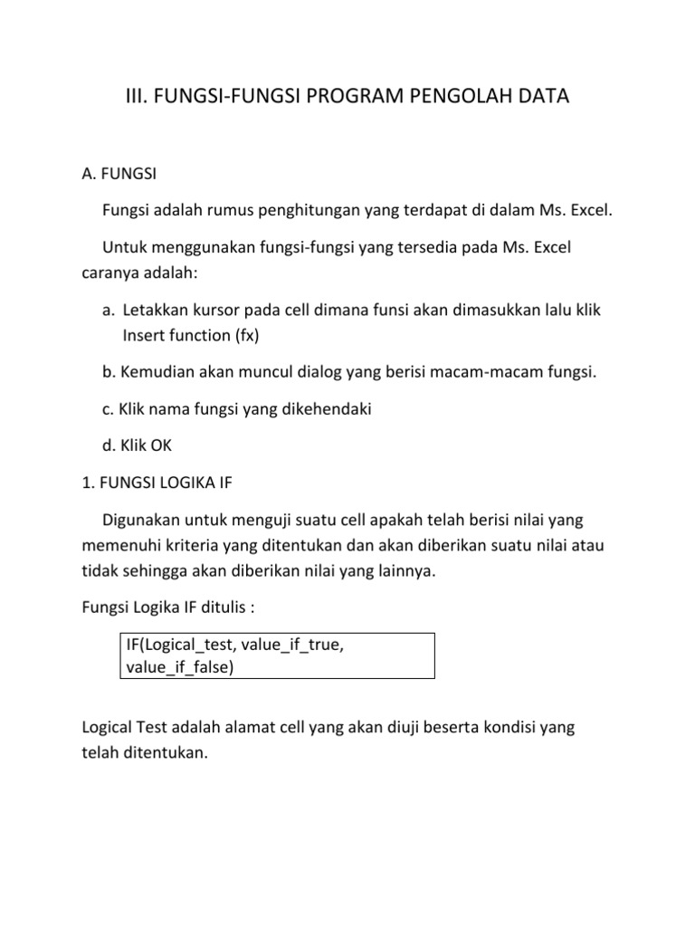 Fungsi If Vlookup Dan Hlookup