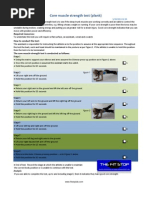 Core Muscle Strength Test (Plank) : Required Resources: How To Conduct The Test