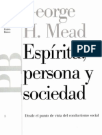 Mead George H. - Espíritu, Persona y Sociedad