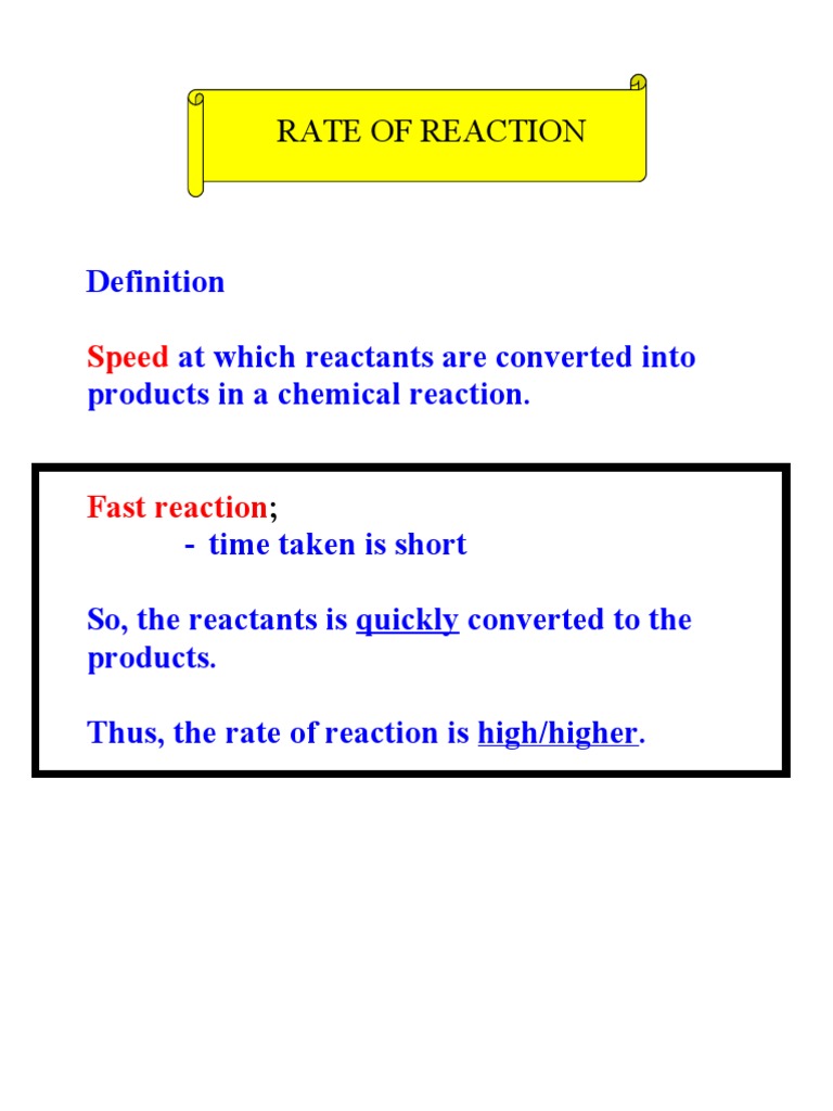 SPM Chemistry Form 4 Chapter 1 | PDF | Reaction Rate | Activation Energy