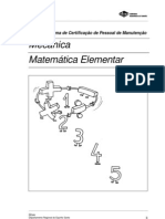 Apostila - SENAI - Mecânica - Matemática Elementar