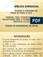 Escola Biblica Dominical Convite