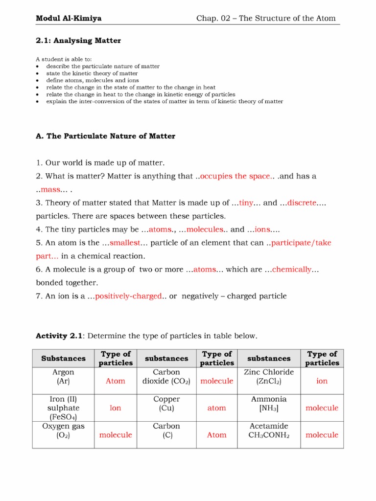 chemistry form 4 chapter 2 answer