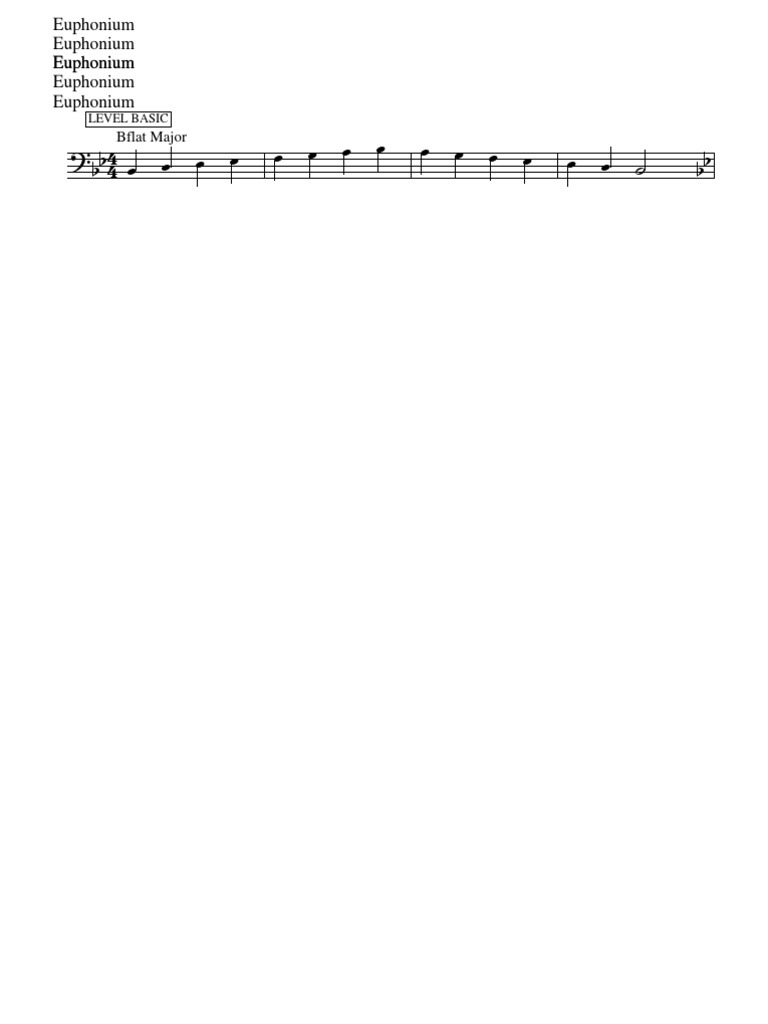 Euphonium Pdf Minor Scale Music Theory