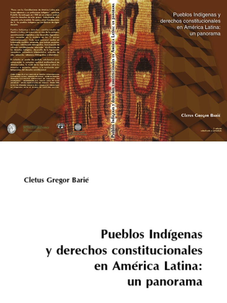 BARIE CLETUS 2003 Pueblos Indíg y Der Constitucionales AL PDF Pueblos Indígenas de las Américas America latina