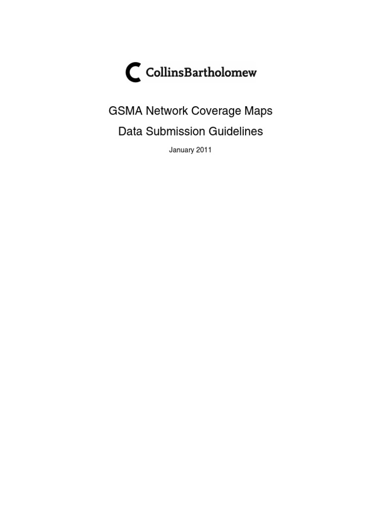 GSMA Coverage Data Submission Guide | PDF | File Format | Zip (File Format)