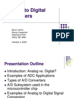 Analog to Digital converters