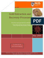 Gold extraction recovery
