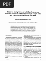J30 DAC Transisiton Distortion, Jitter, Slew Rate