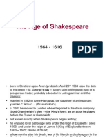 The Age of Shakespeare