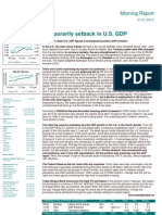 Temporarily Setback in U.S. GDP: Morning Report