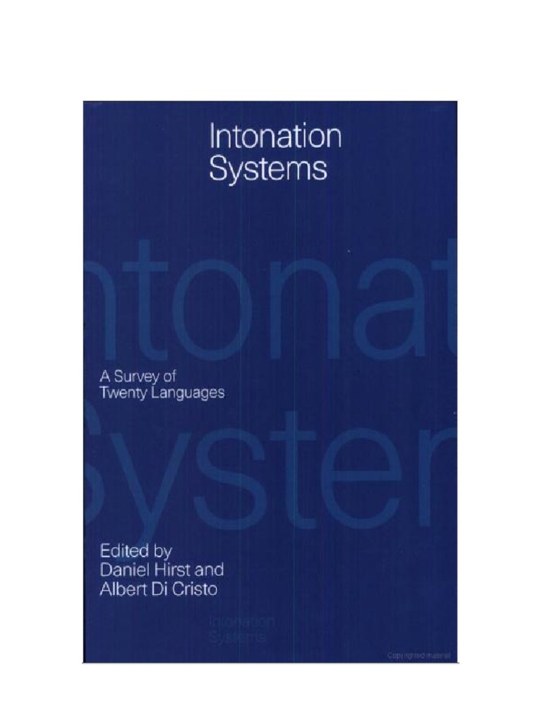Intonation Systems | PDF | Stress (Linguistics) | Tone (Linguistics)