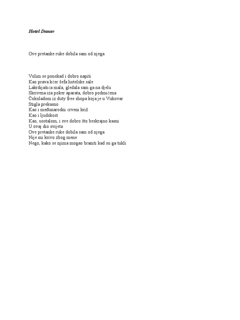 Hotel Dunav | PDF