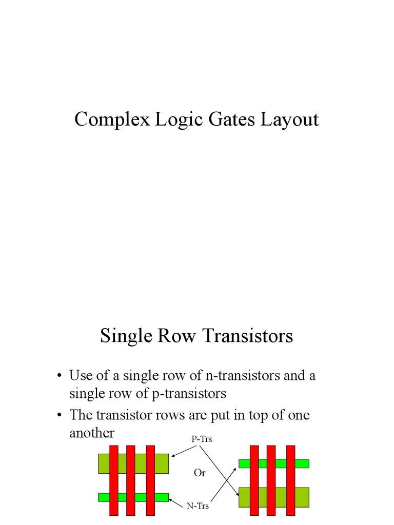 CMOS Logic Gate Layout Design | PDF